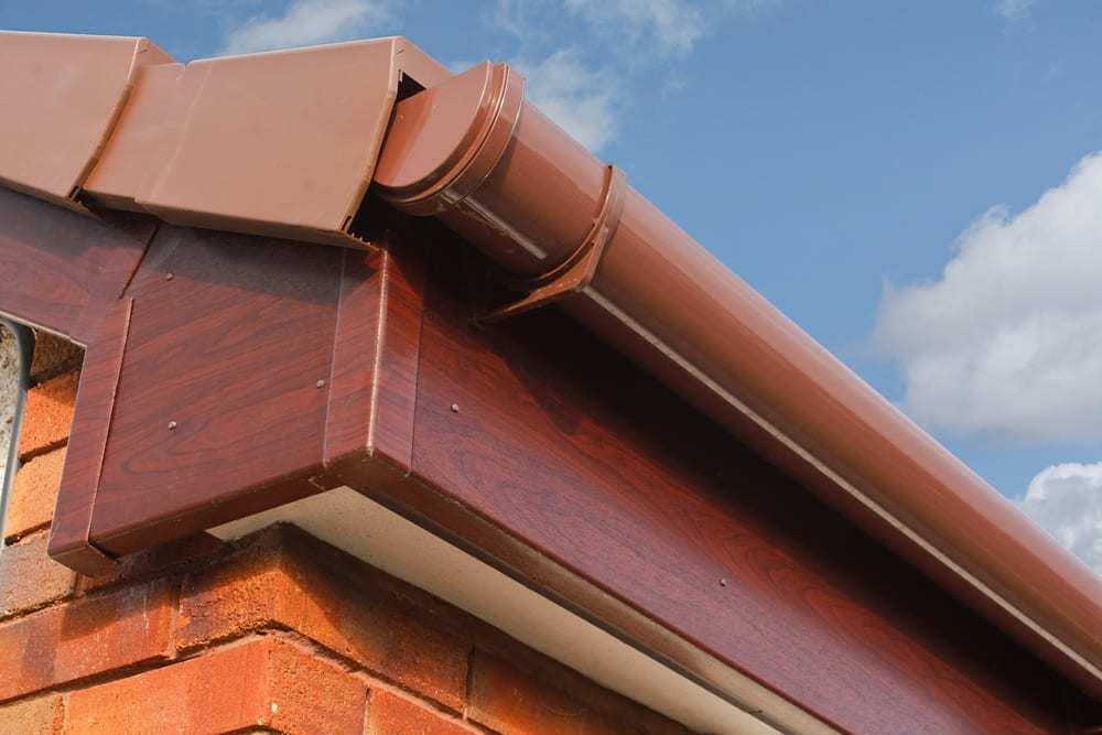 Brown Fascia with Brown Gutter
